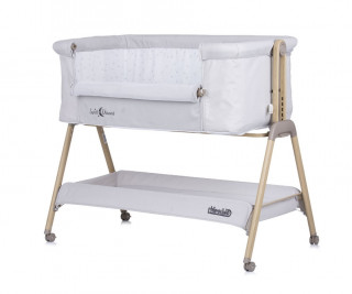 CHIPOLINO KOLIJEVKA SWEET DREAMS GREY STARS/WOOD KOSSD0214SG 