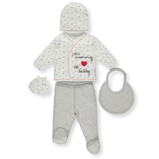 BEBETTO BEBI SET Z843 ECRU 0-3M/62CM 