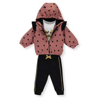 BEBETTO BEBI KOMPLET K4063 BURGUNDY 9-12M/80CM 
