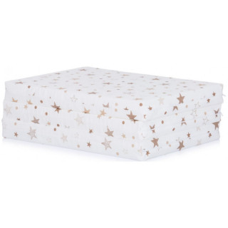 CHIPOLINO PREKLOPIVI DUSEK 60/120/6 WHITE/BEIGE STARS MAT02203WHBE 