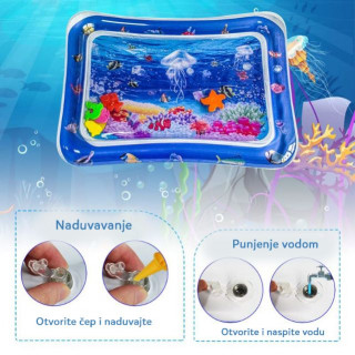 CROCO_TOYS BBO VODENA PODLOGA ZA IGRU BLUE JELLYFISH MTE-031BLUE 
