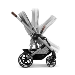 Cybex 3u1 KOLICA BALIOS S LUX SLV B LAVA GREY MID GREY + KORPA ZA KOLICA S LUX LAVA GREY MID GREY + AUTOSJEDALICA ATON S2 I-SIZE GRUPA 0+ (0-13 kg) LAVA GREY MID GREY 522001945 