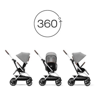 CYBEX KOLICA EAZY S TWIST + 2 SLV B LAVA GREY MID GREY 522001097 