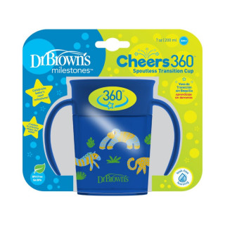 DR BROWNS SOLJA 360 STEPENI NO SPILL 200ML PLAVA TC71006 