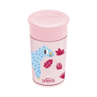 DR BROWNS SOLJA 360 STEPENI NO SPILL 300ML ROZE TC01093 
