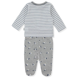 BEBETTO BEBI KOMPLET F1283 GREY 6-9M/74CM 
