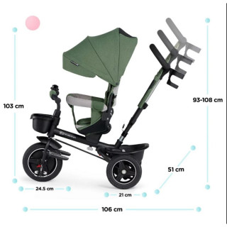 Kinderkraft TRICIKL SPINSTEP GREEN 5u1 31777 