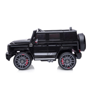CHIPOLINO AUTO NA AKUMULATOR MERCEDES G63 AMG BLACK, EVA WHEELS, LEATHER SEAT ELJG63MB23B 