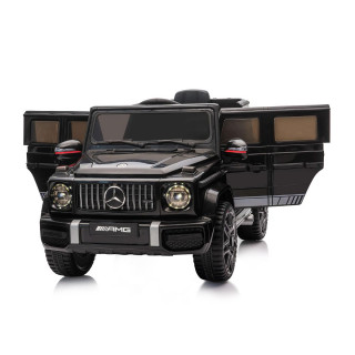 CHIPOLINO AUTO NA AKUMULATOR MERCEDES G63 AMG BLACK, EVA WHEELS, LEATHER SEAT ELJG63MB23B 