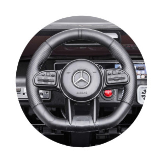 CHIPOLINO AUTO NA AKUMULATOR MERCEDES G63 AMG BLACK, EVA WHEELS, LEATHER SEAT ELJG63MB23B 