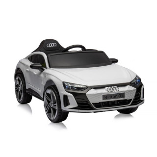 CHIPOLINO AUTO NA AKUMULATOR AUDI E-TRON WHITE, LEATHER SEAT ELKAUETR23W 