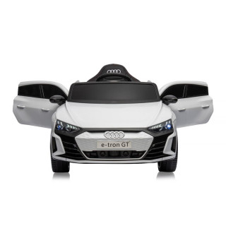 CHIPOLINO AUTO NA AKUMULATOR AUDI E-TRON WHITE, LEATHER SEAT ELKAUETR23W 