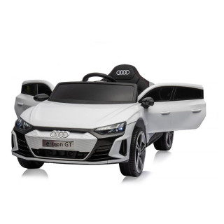 CHIPOLINO AUTO NA AKUMULATOR AUDI E-TRON WHITE, LEATHER SEAT ELKAUETR23W 