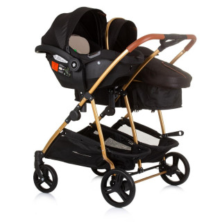 CHIPOLINO KOLICA DUO SMART OBSIDIAN/GOLD KBDS02401OG 