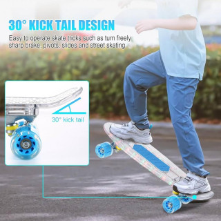 MASTER IGRACKE SKATEBOARD LED 22 INCH 23579 