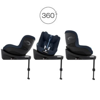 Cybex AUTOSJEDALICA SIRONA G I-SIZE MOON BLACK + Cybex BAZA G ZA AUTOSJEDALICU Cloud™ G 