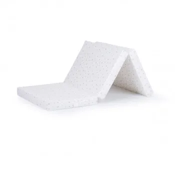 CHIPOLINO PREKLOPIVI DUSEK 60/120/6 WHITE/POWDER STARS MAT02209WHPD