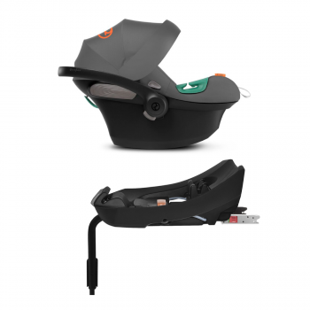 CYBEX AUTOSJEDALICA ATON S2 I-SIZE LAVA GREY MID GREY 522001945 I ATON BAZA 2-FIX BLACK BLACK 513126002 