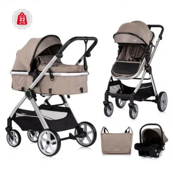 CHIPOLINO KOLICA VISTA 3U1 TIRAMISU KKVS02503TR 