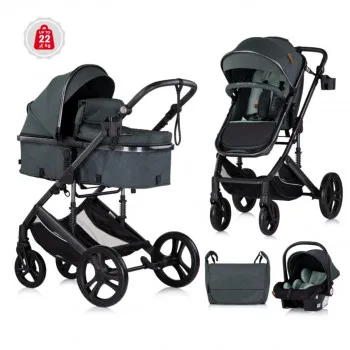 CHIPOLINO KOLICA AMORE BASIL KKAM02505BA I AUTOSJEDALICA AMORE BASIL STKAM02505BA 