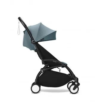 STOKKE YOYO3 SASIJA/KONSTRUKCIJA BLACK 646002 I YOYO3 SPORTSKO SJEDISTE 6+  COLOR PACK AQUA 646409 