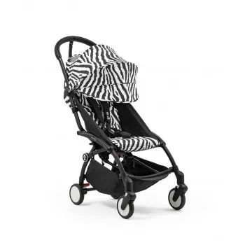 STOKKE YOYO3 SASIJA/KONSTRUKCIJA BLACK 646002 I YOYO3 SPORTSKO SJEDISTE 6+ COLOR PACK ZEBRA 646414 
