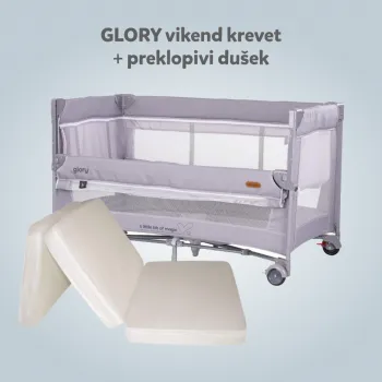 CHIPOLINO VIKEND KREVET GLORY CLOUD KOSIGL2502CL I PREKLOPIVI DUSEK LIGHT GREY 31107020048