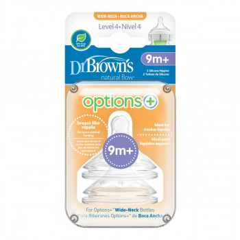 DR BROWNS OPTIONS+ SILIKONSKA CUCLA ZA WIDE NECK FLASICU VEL.4 2UPAK. WN4201 