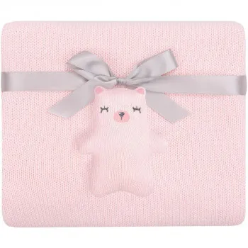KIKKA BOO DEKA BEAR WITH ME PINK 31103010049 