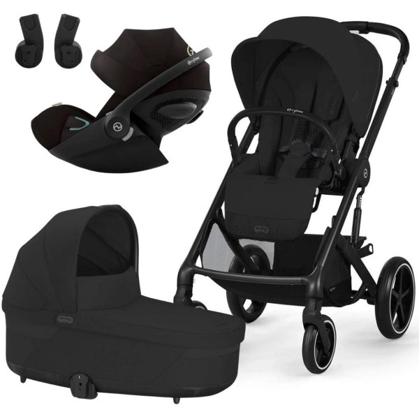 CYBEX KOLICA BALIOS 4U1 MOON BLACK (KOLICA,KORPA ,AUTOSJEDALICA CLOUD G I-SIZE, ADAPTERI) 