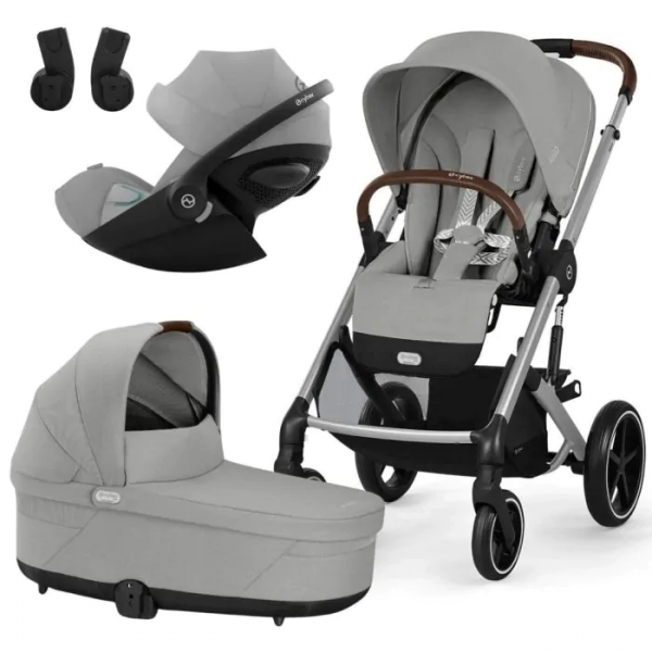 CYBEX KOLICA BALIOS 4U1 STONE GREY (KOLICA,KORPA ,AUTOSJEDALICA CLOUD G I-SIZE, ADAPTERI) 