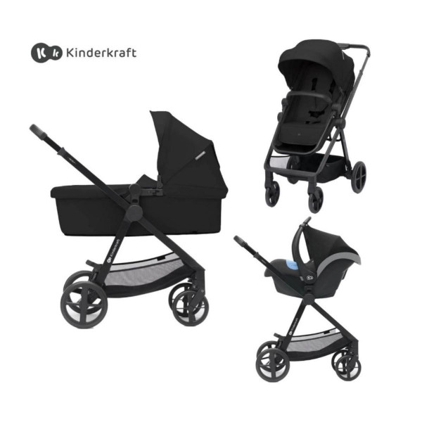 KINDERKRAFT KOLICA 3U1 NEWLY MINK PRO CLASSIC BLACK 43205 