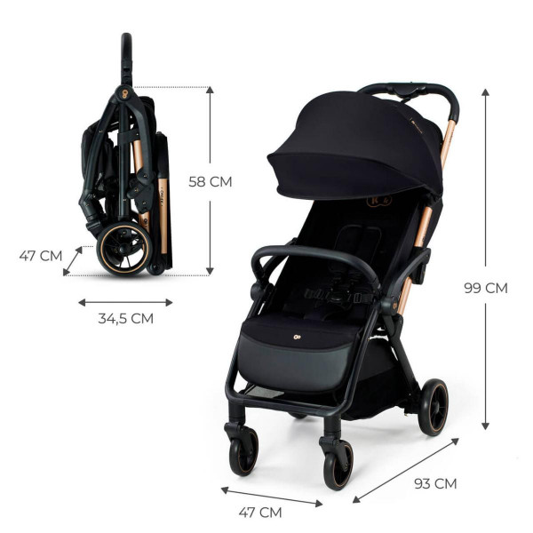 KINDERKRAFT KOLICA APINO RAVEN BLACK 41723 