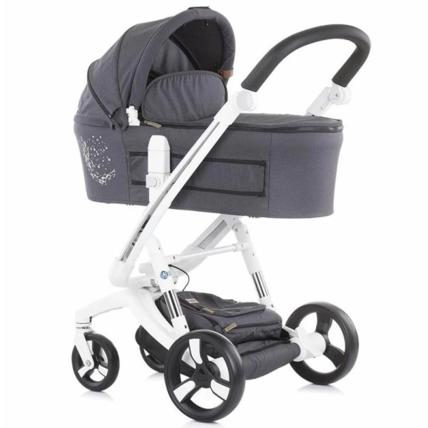 CHIPOLINO KOLICA ELECTRA WHITE FRAME SILVER 3U1 