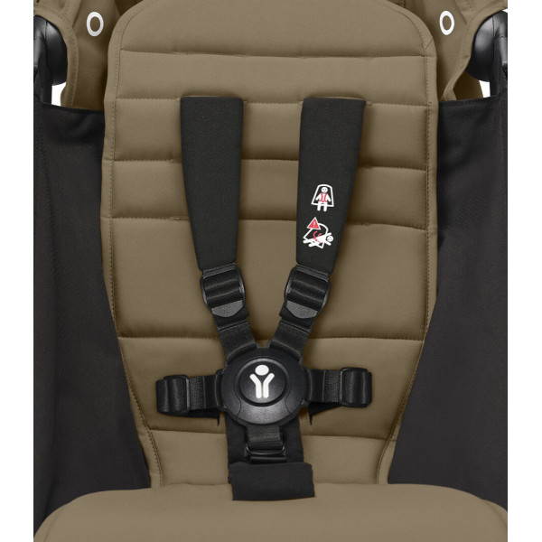 STOKKE YOYO3 SASIJA/KONSTRUKCIJA BLACK I SPORTSKO SJEDISTE 6+ COLOR PACK TOFFEE 