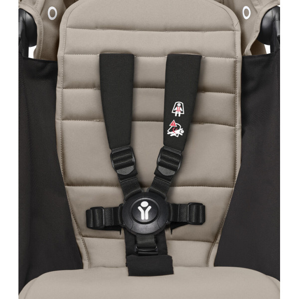 STOKKE YOYO3 SASIJA/KONSTRUKCIJA BLACK I SPORTSKO SJEDISTE 6+ COLOR PACK TAUPE 