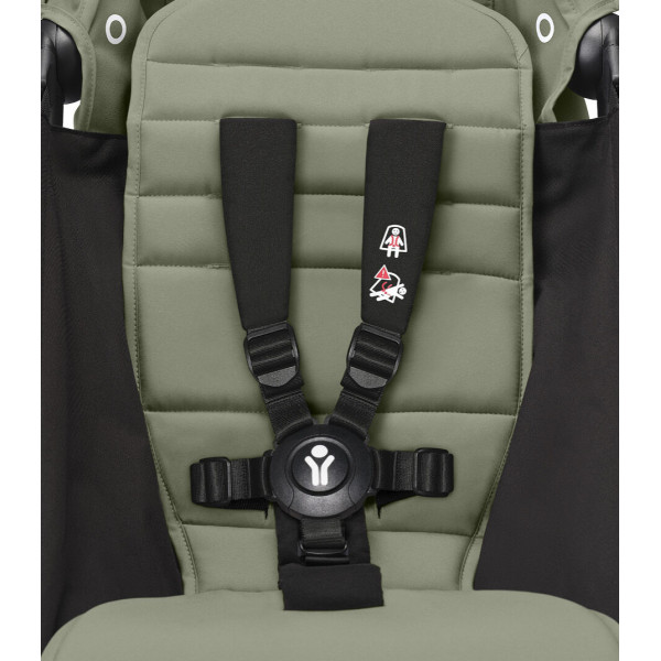 STOKKE YOYO3 SASIJA/KONSTRUKCIJA BLACK I SPORTSKO SJEDISTE 6+ COLOR PACK OLIVE 