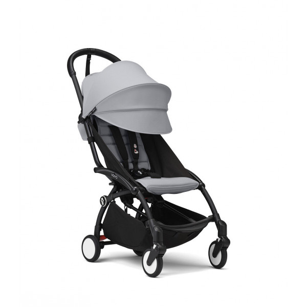 STOKKE YOYO3 SASIJA/KONSTRUKCIJA BLACK I SPORTSKO SJEDISTE 6+ COLOR PACK STONE 