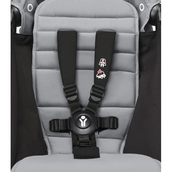 STOKKE YOYO3 SASIJA/KONSTRUKCIJA BLACK I SPORTSKO SJEDISTE 6+ COLOR PACK STONE 