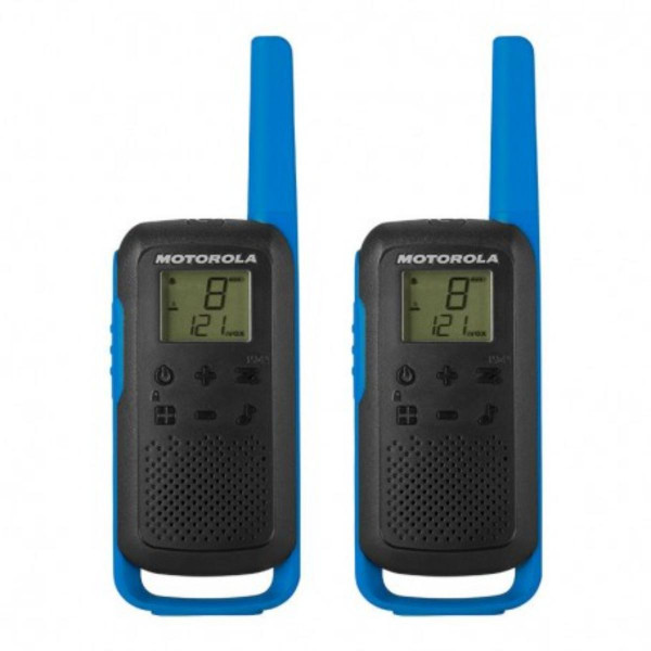MOTOROLA RADIO STANICA WALKIE 2 KOMADA T62 BLUE SA PUNJACEM 59T62BLUEPACK 