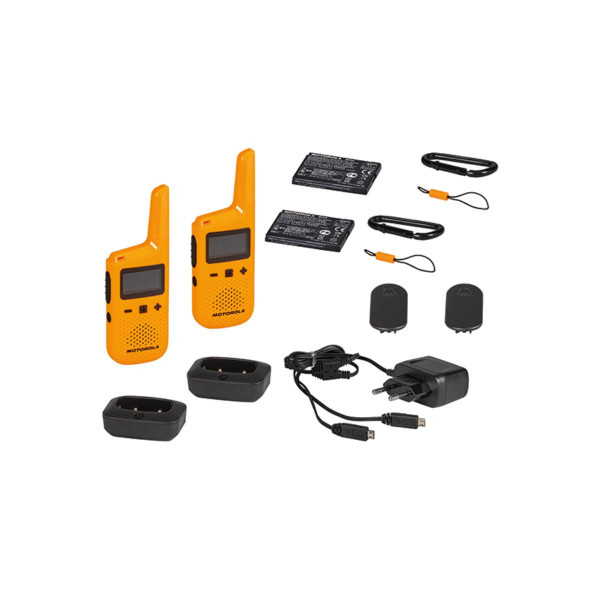 MOTOROLA RADIO STANICA WALKIE 2 KOMADA T72 ORANGE SA PUNJACEM 59T72BLUEPACK 