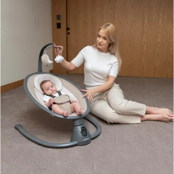 KIKKA BOO EL.LJULJA TWIDDLE GREY 2024 31005010077 