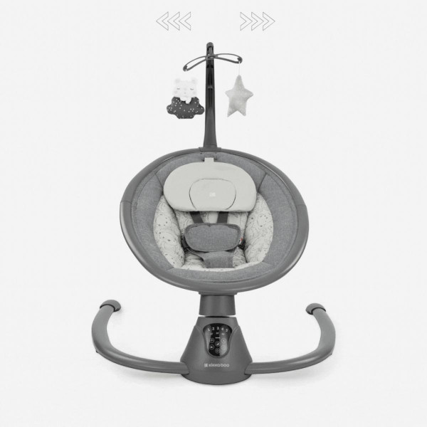 KIKKA BOO EL.LJULJA TWIDDLE GREY 2024 31005010077 