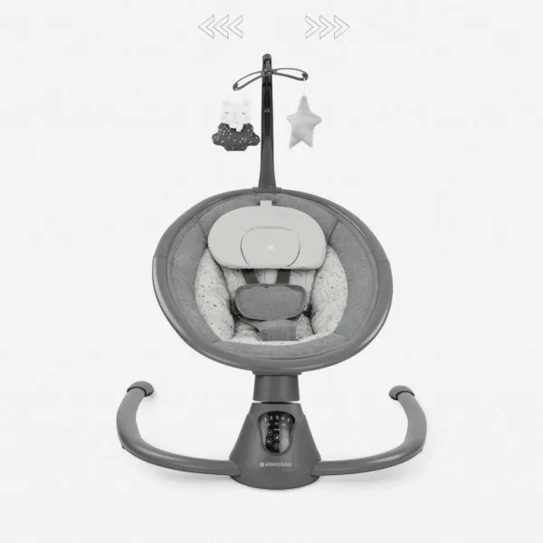 KIKKA BOO EL.LJULJA TWIDDLE GREY 2024 31005010077 