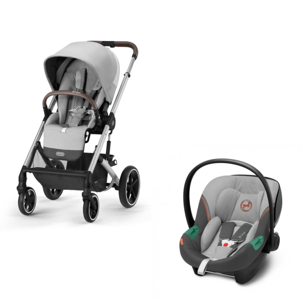 CYBEX KOLICA BALIOS 2U1 STONE GREY I AUTOSJEDALICA ATON S2 I-SIZE LAVA GREY 