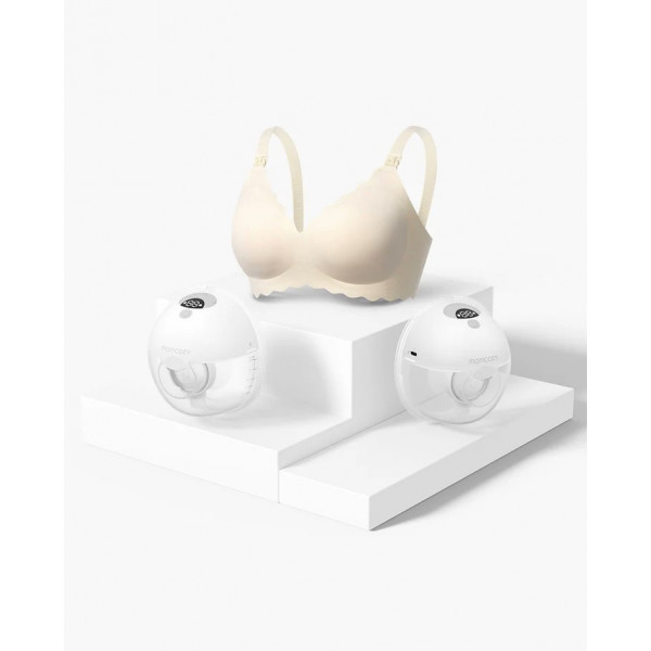 MOMCOZY SET - IZDAJALICA M5 I GRUDNJAK ZA DOJENJE FLORAL NURSING 