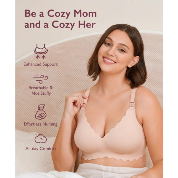 MOMCOZY GRUDNJAK ZA DOJENJE FLORAL NURSING SKIN L FB046-SK11XL-B YN46 