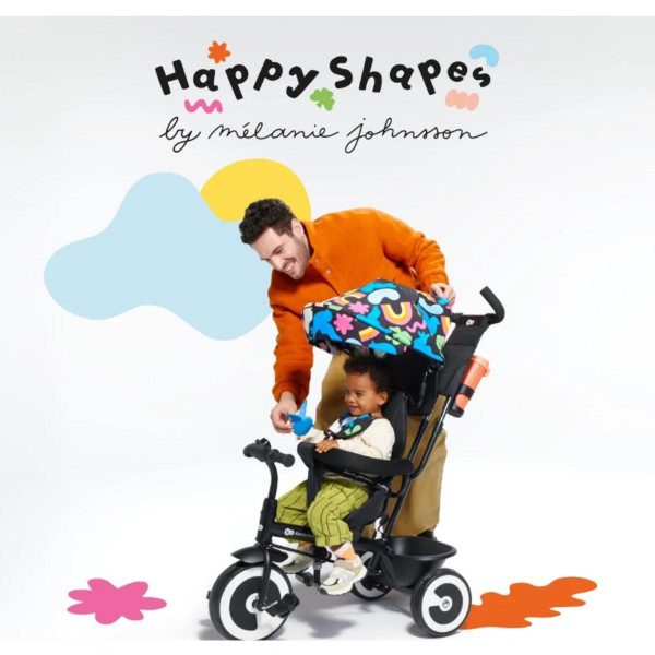 KINDERKRAFT TRICIKL ASTON HAPPY SHAPES 49622 
