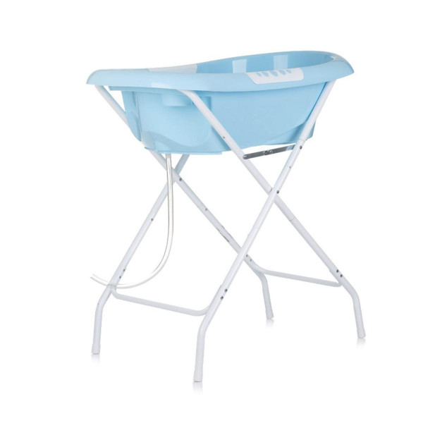 CHIPOLINO KADA NOEMI BLUE SA STALKOM I DODATAK ZA KUPANJE BLUE I POSUDA ZA POLIJEVANJE LITTLE FISH YELLOW 