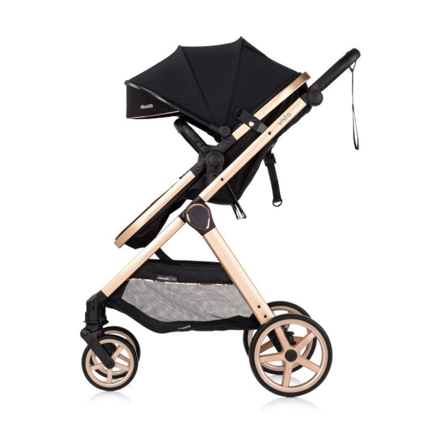 CHIPOLINO KOLICA VISTA BLACKBERRY KKVS02301BB I AUTOSJEDALICA VISTA BLACKBERRY STKVS02501BB 